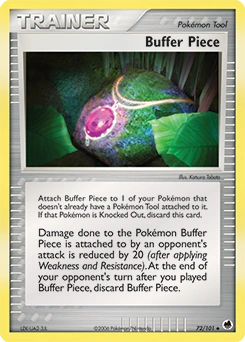 Buffer Piece Pokémon card, number 72
