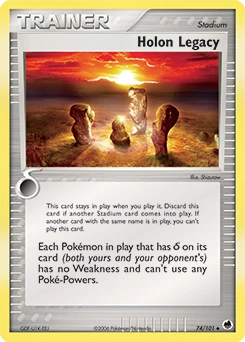 Holon Legacy Pokémon card, number 74