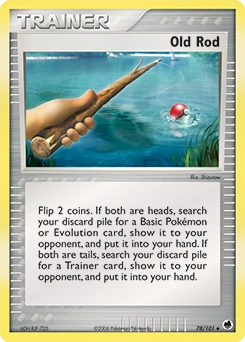 Old Rod Pokémon card, number 78