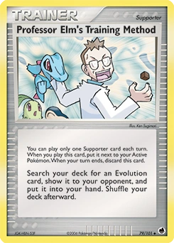 Professor Elm's Training Method Pokémon card, number 79