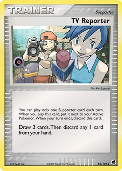 TV Reporter Pokémon card, number 82