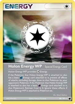 Holon Energy WP Pokémon card, number 86