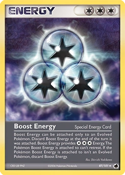 Boost Energy Pokémon card, number 87