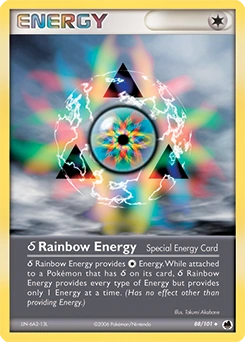 δ Rainbow Energy Pokémon card, number 88
