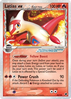 Latias ex δ Pokémon card, number 95