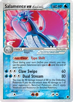Salamence ex δ Pokémon card, number 98