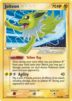 Jolteon ★ Pokémon card, number 101
