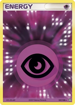 Psychic Energy Pokémon card, number 107