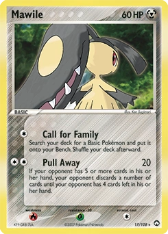 Mawile Pokémon card, number 17