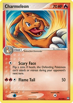 Charmeleon Pokémon card, number 28