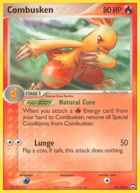Combusken Pokémon card from Power Keepers, number 29 (Standard print)