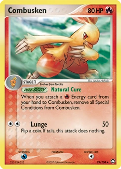 Combusken Pokémon card, number 29