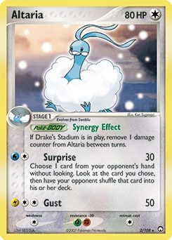 Altaria Pokémon card, number 2