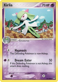 Kirlia Pokémon card, number 31