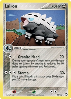 Lairon Pokémon card, number 32
