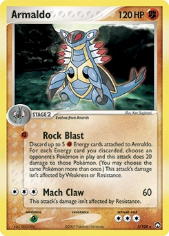 Armaldo Pokémon card, number 3