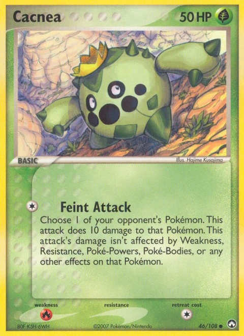Cacnea Pokémon card from Power Keepers, number 46 (Standard print)