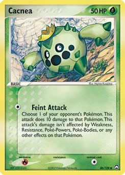 Cacnea Pokémon card, number 46