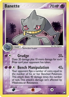 Banette Pokémon card, number 4