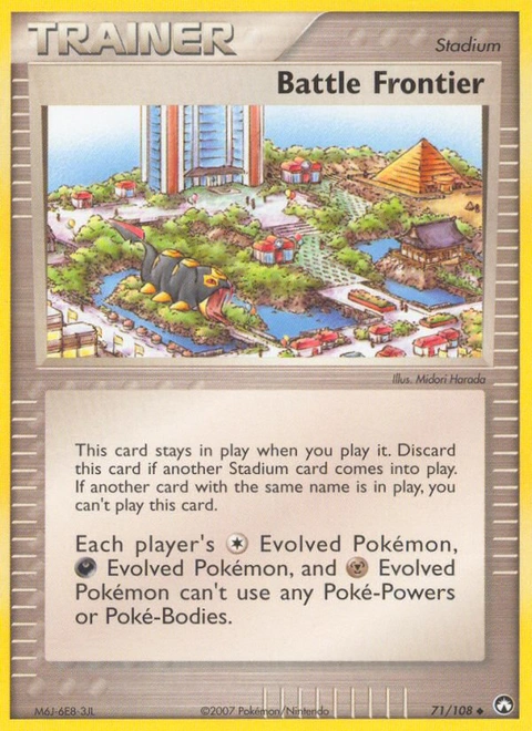 Battle Frontier Pokémon card from Power Keepers, number 71 (Standard print)