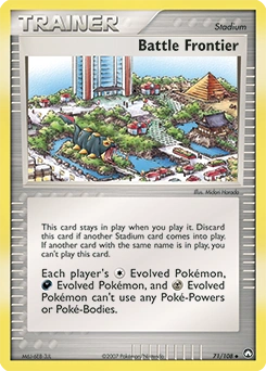 Battle Frontier Pokémon card, number 71