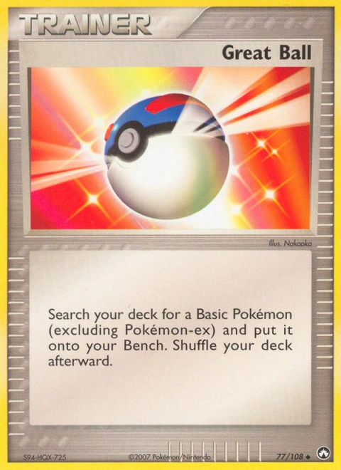 Great Ball Pokémon card from Power Keepers, number 77 (Standard print)