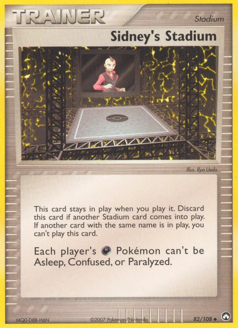 Sidney's Stadium Pokémon card from Power Keepers, number 82 (Standard print)