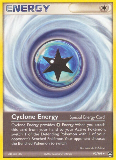 Cyclone Energy Pokémon card from Power Keepers, number 90 (Standard print)