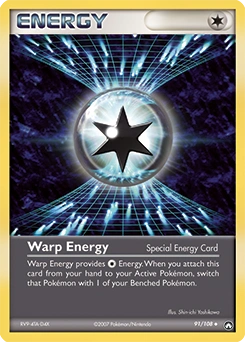 Warp Energy Pokémon card, number 91
