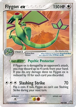Flygon ex Pokémon card, number 94