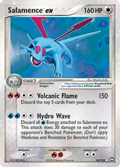 Salamence ex Pokémon card, number 96