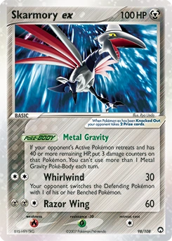 Skarmory ex Pokémon card, number 98
