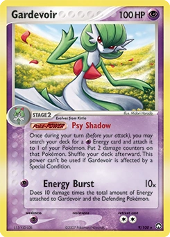 Gardevoir Pokémon card, number 9