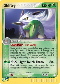 Shiftry Pokémon card, number 12