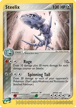 Steelix Pokémon card, number 23