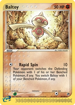 Baltoy Pokémon card, number 32