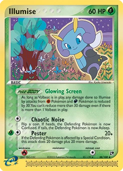 Illumise Pokémon card, number 38