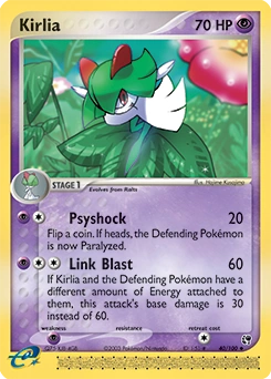 Kirlia Pokémon card, number 40