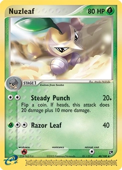 Nuzleaf Pokémon card, number 48