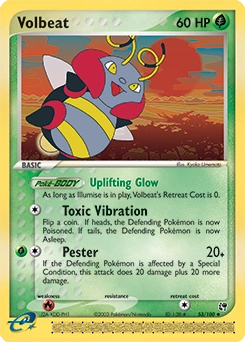 Volbeat Pokémon card, number 53