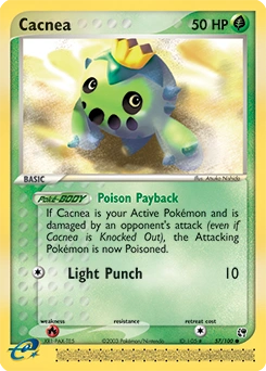 Cacnea Pokémon card, number 57