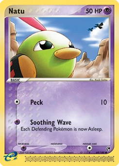 Natu Pokémon card, number 69
