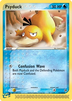 Psyduck Pokémon card, number 73