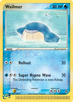 Wailmer Pokémon card, number 83