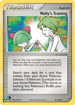 Wally's Training Pokémon card, number 89