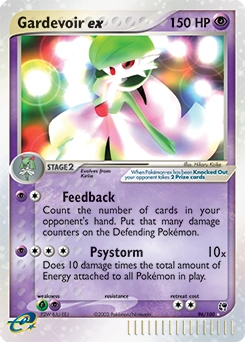 Gardevoir ex Pokémon card, number 96