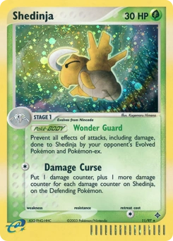 Shedinja Pokémon card, number 11
