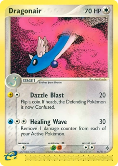 Dragonair Pokémon card, number 14