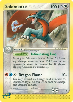 Salamence Pokémon card, number 19