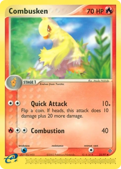 Combusken Pokémon card, number 25